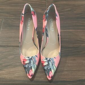 Charles David Floral Heels